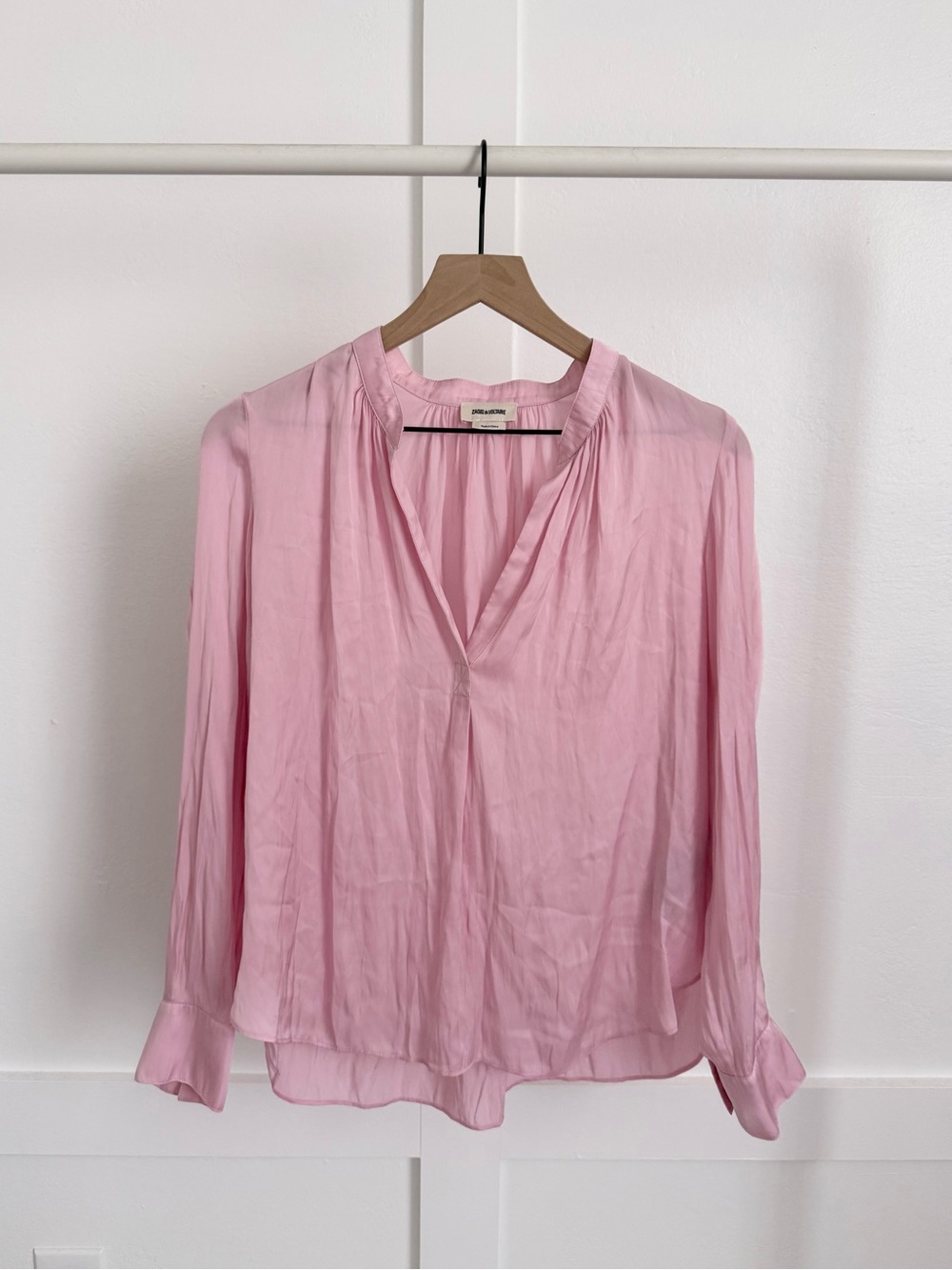 Zadig & Voltaire Tink Satin Blouse Pink